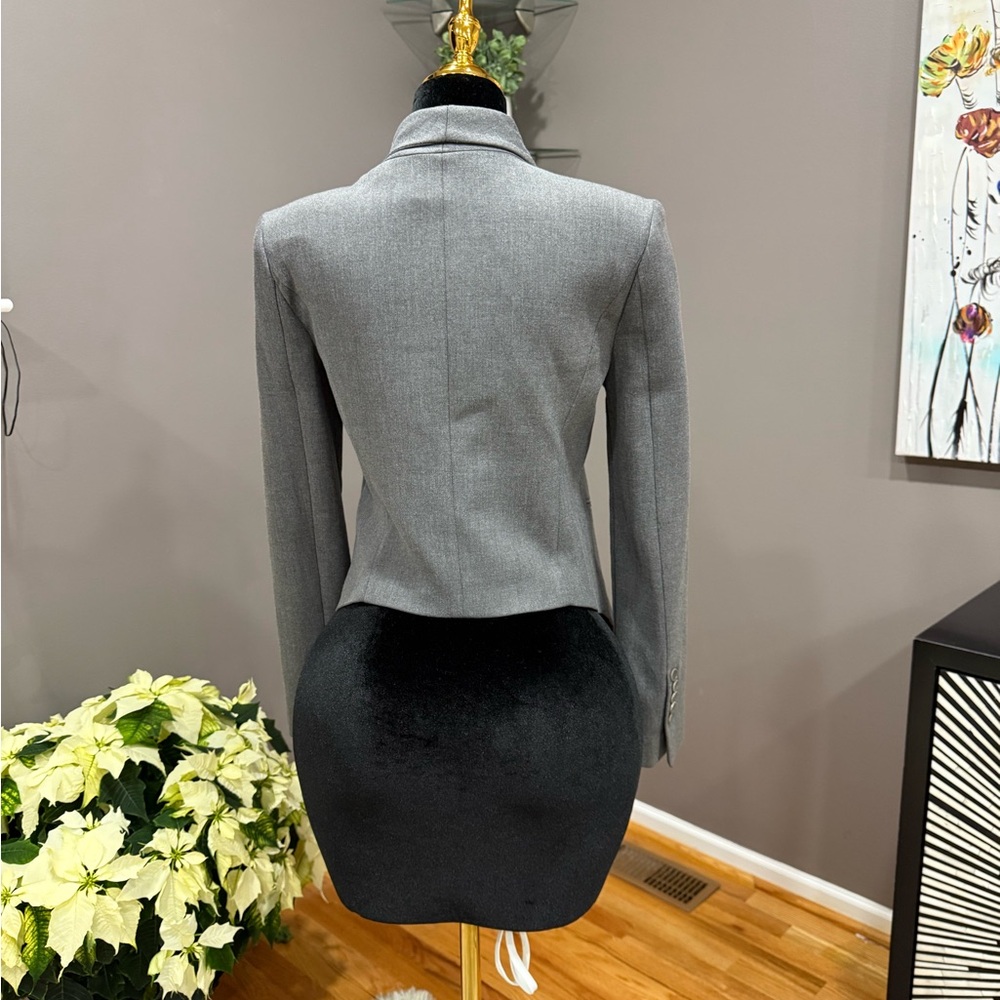 BCBGMaxAzria Classic Gray Blazer